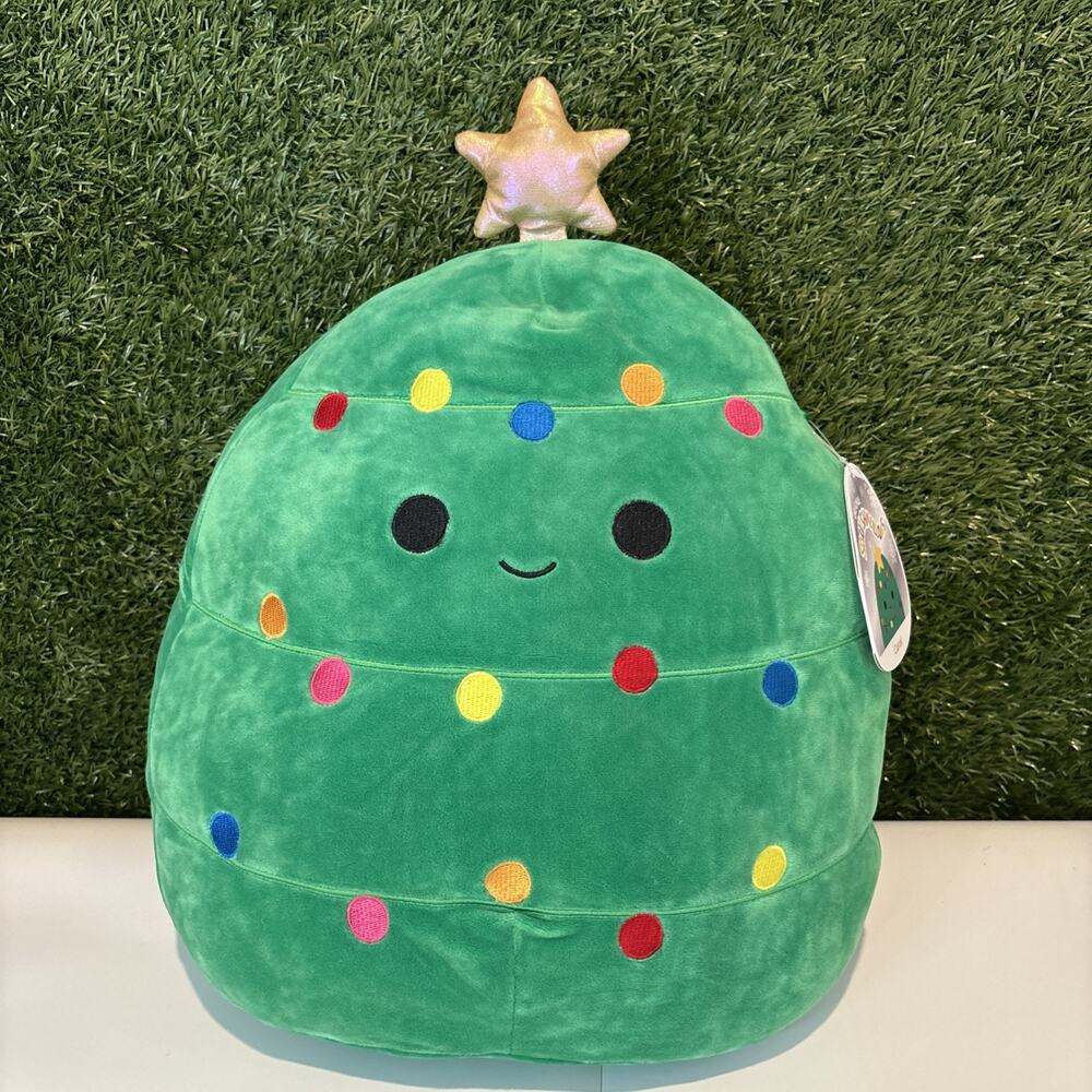 Squishmallow 17” CAROL The Christmas Tree W Lights KellyToy Plush Brand NEW NWT